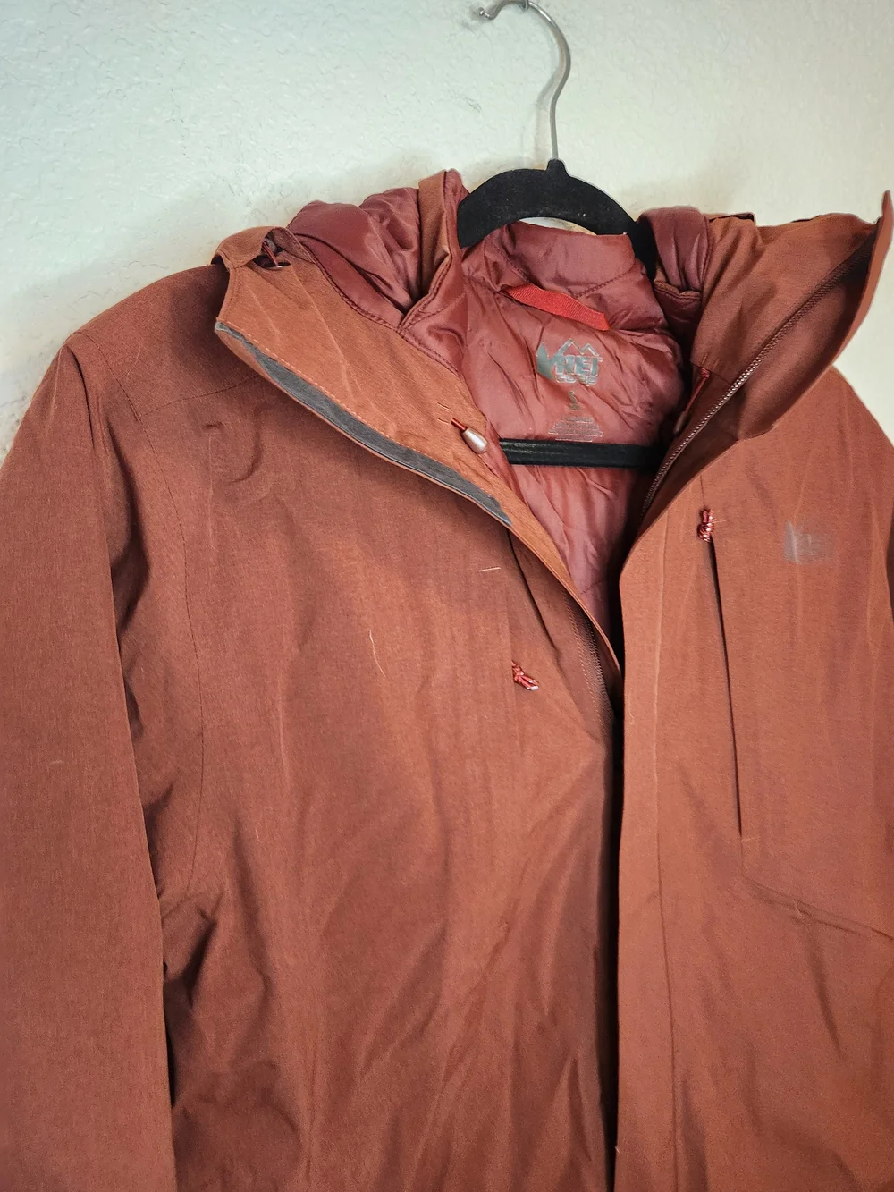 REI Co Op Men’s Norquest GTX Gore Tex Insulated Parka Jacket Coat Paprika S